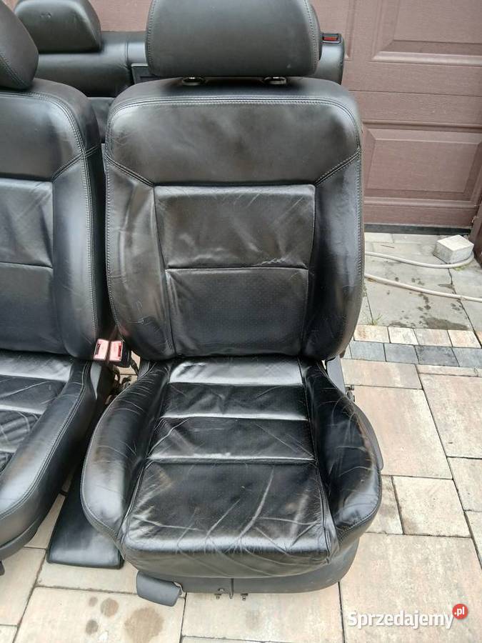 Fotele siedzenia kubełkowe skóra VW Volkswagen