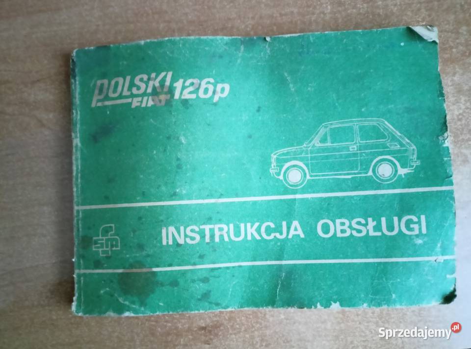 Instrukcja Obsługi Fiat 126p podkarpackie Tarnobrzeg sprzedam