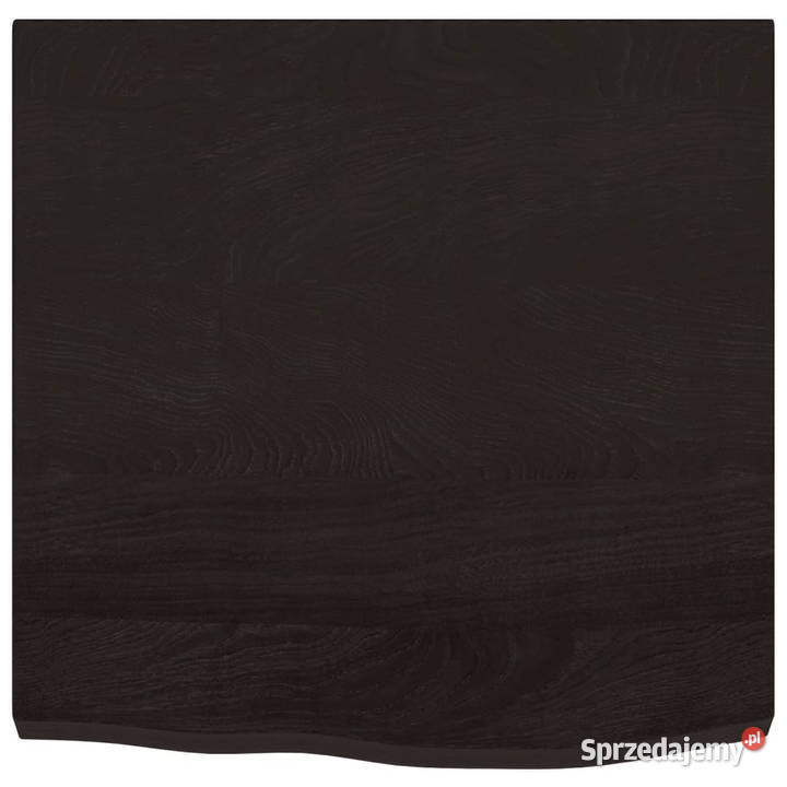 Blat stołu ciemnobrązowy 60x60x24 lite drewno
