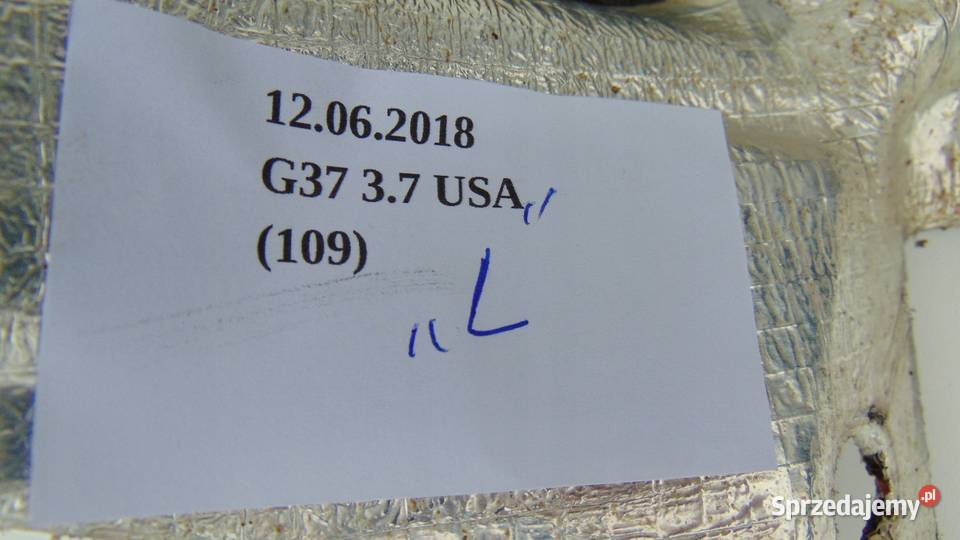 OSŁONA TERMICZNA INFINITI G37 0713 Nowy Tomyśl sprzedam