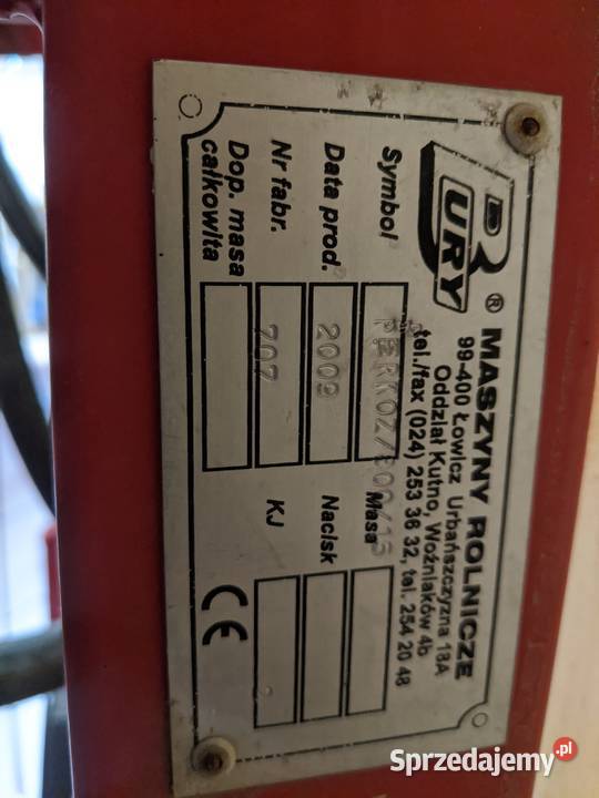 Opryskiwacz BURY Perkoz 800L 15m Sędziszów