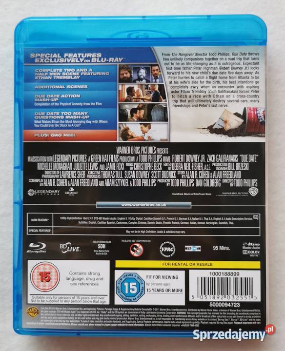 Due Date Zanim Odejdą Wody Bluray En 2010 Robert Wytrzyszczki sprzedam