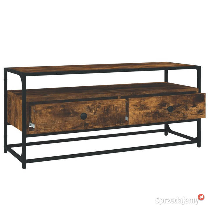 Szafka pod TV przydymiony dąb 100x35x45 WM826307 Warszawa