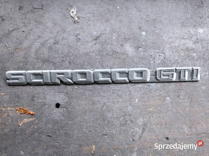 Emblemat znaczek napis Scirocco gti mk2 osobowe mazowieckie Mościska
