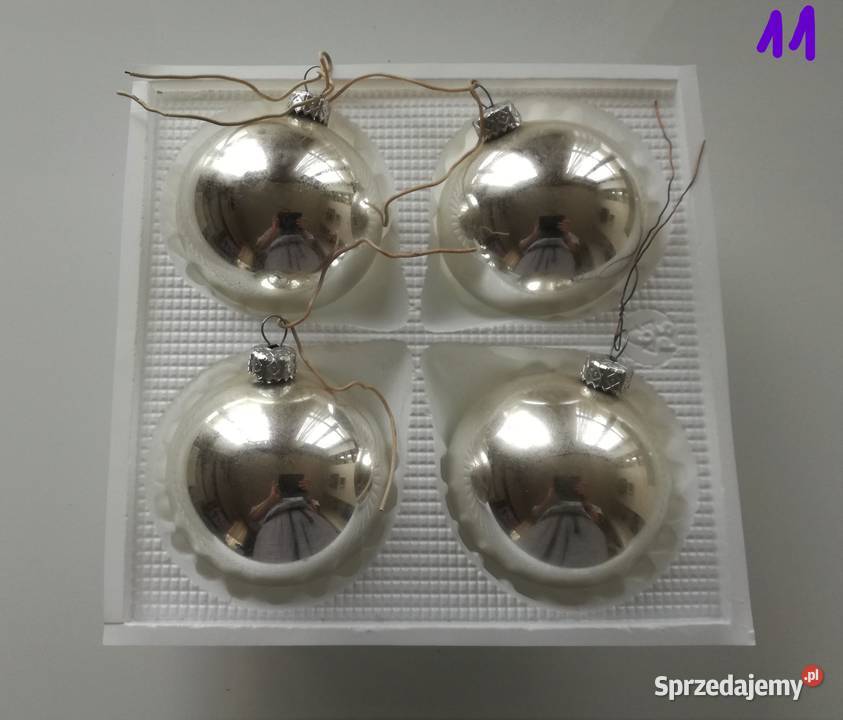 Stare szklane bombki choinkowe z czasów PRL na Warszawa