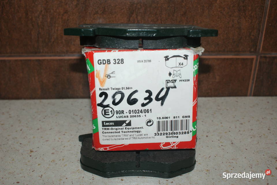 Klocek hamulcowy kpl przód z dodatkami RENAULT 5 Białobrzegi