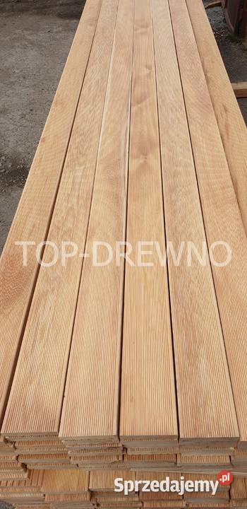 DESKA TARASOWA BEZSĘCZNA podłogowa modrzew Poczesna