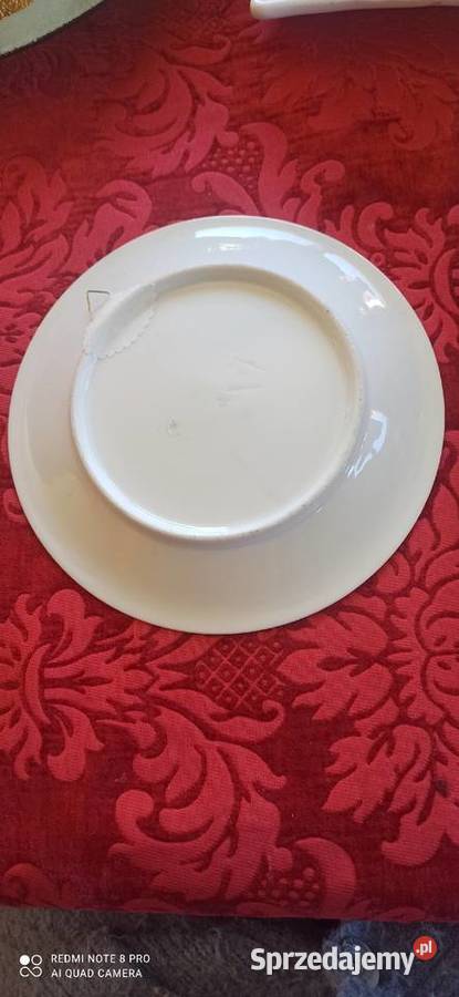 Piękne talerze bratki w bukiecie kwiatów Porcelana i szkło Gdańsk