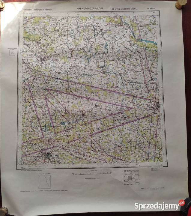 PRL mapy lotnicze Polski kompletne arkusze Białystok