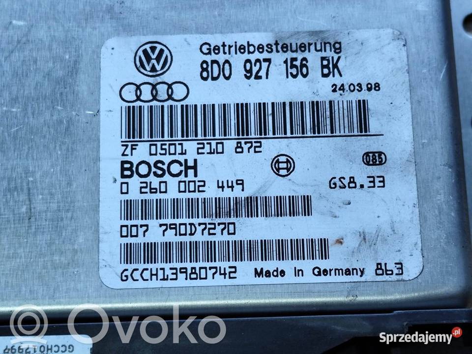 VW PASSAT B5 Audi A4 B5 STEROWNIK KOMPUTER wielkopolskie