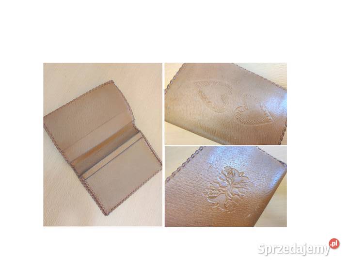 Portfel męski skórzany góralski vintage skóra Dodatki świętokrzyskie Kielce