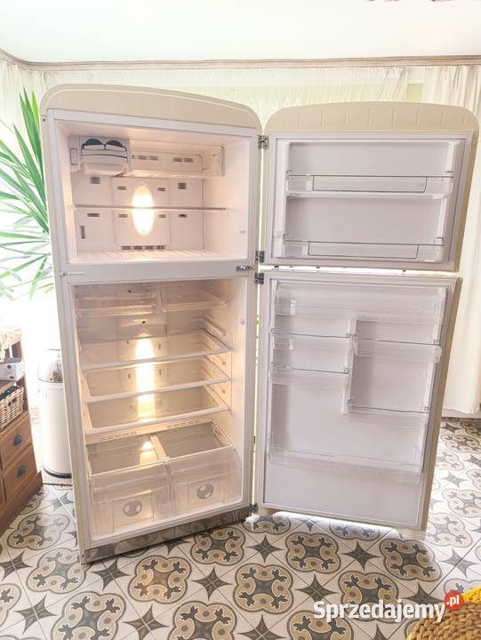 Lodówka SMEG 50S Style FAB50RCR5 no1921 Beżowa wolnostojące Kulice