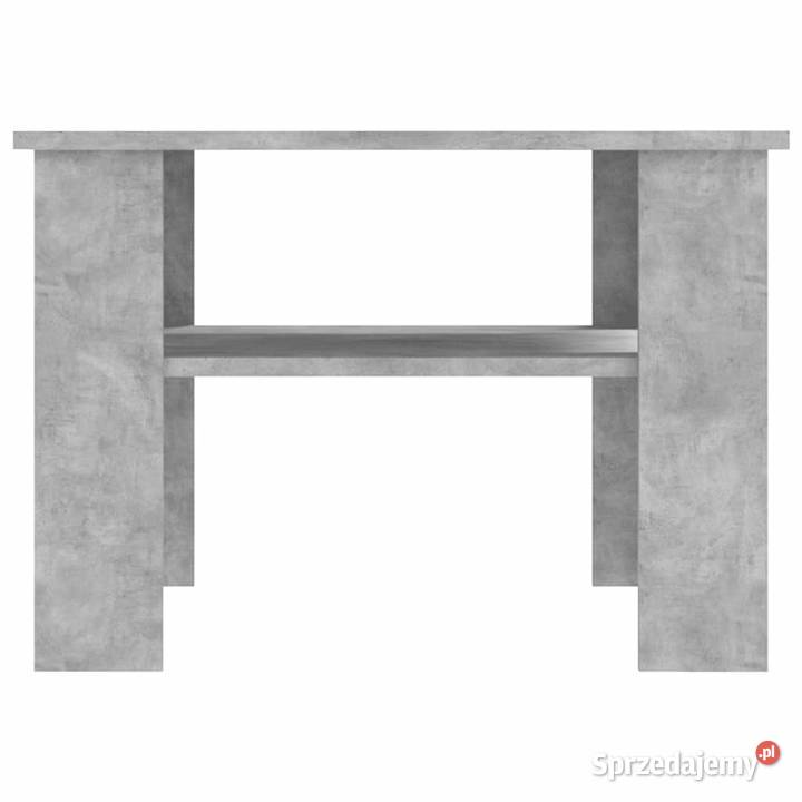 vidaXL Stolik kawowy szarość betonu 60x60x42