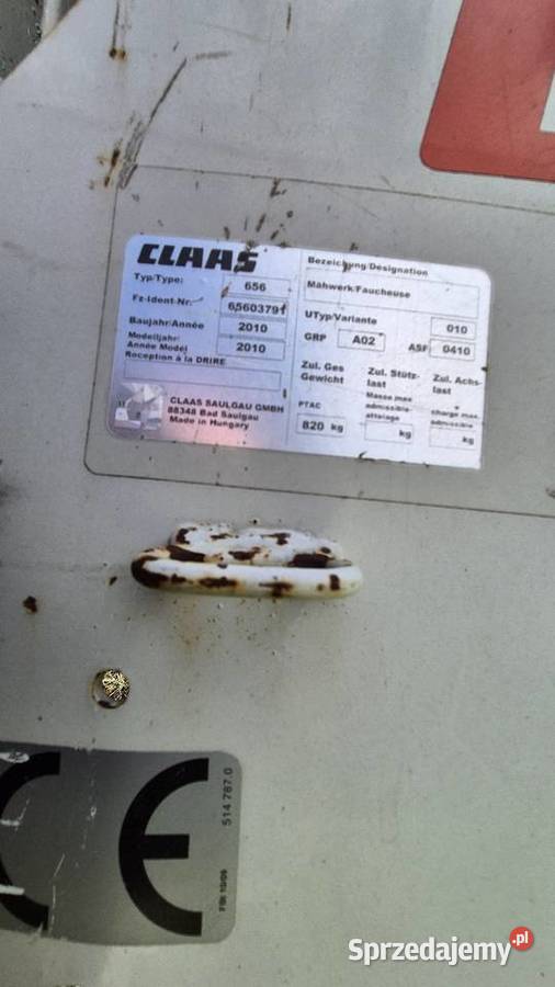 Kosiarka rotacyjna czołowa claas Mroczno sprzedam