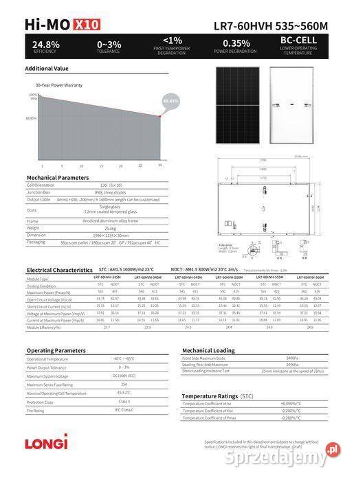 LONGi Solar 540W LR760HVH540 HiMO X10