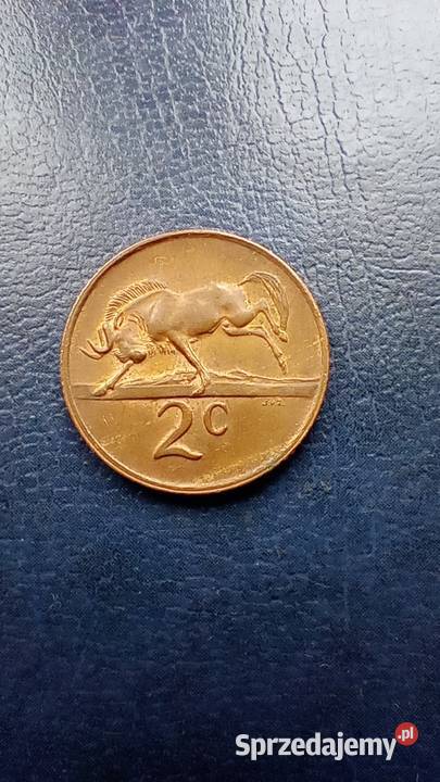 Stare monety 2 cent 1975 Afryka Południowa Numizmatyka Lesko