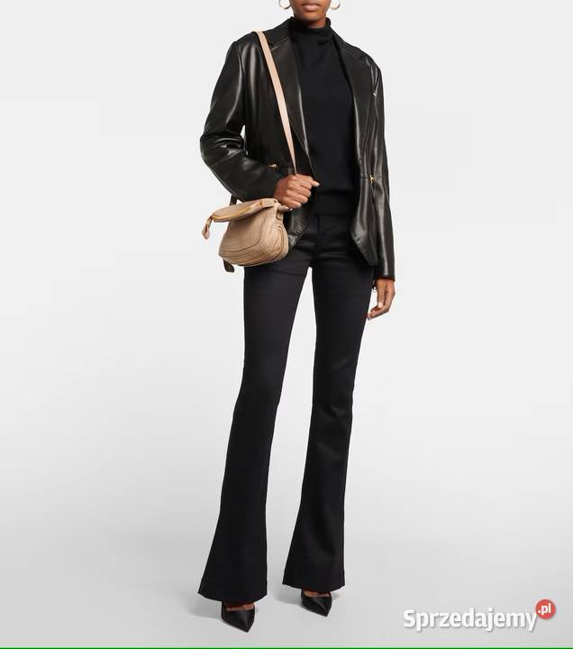 Mini skórzana torba na ramię z efektem Świdnica