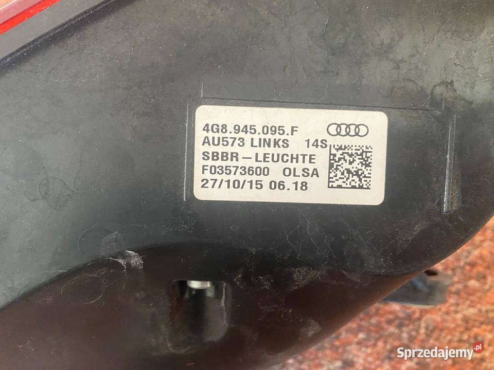Lampa tylna AUDI 4G8945095F Suwałki