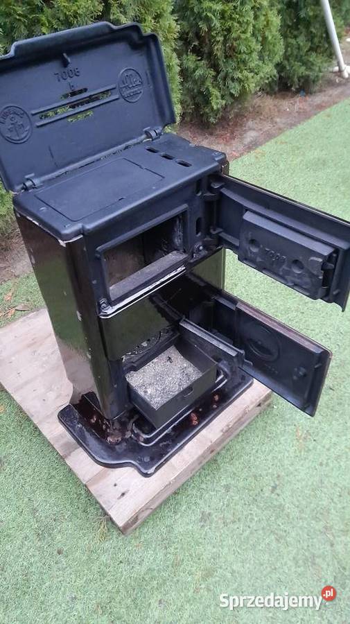 Piec koza żeliwny szamot emaliowany buderus wielkopolskie Garby