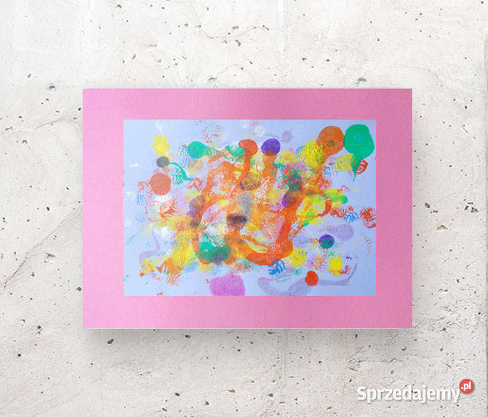 abstrakcyjny rysunek abstrakcja obrazek odcienie różowego Lublin