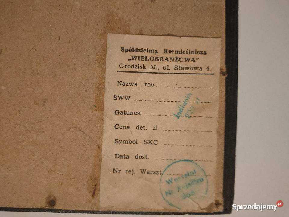 Obrazek na miedzi Indianin Grodzisk Mazowiecki Kościan