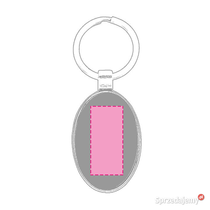 Brelok metalowy jednostronny grawer 50 Leżajsk