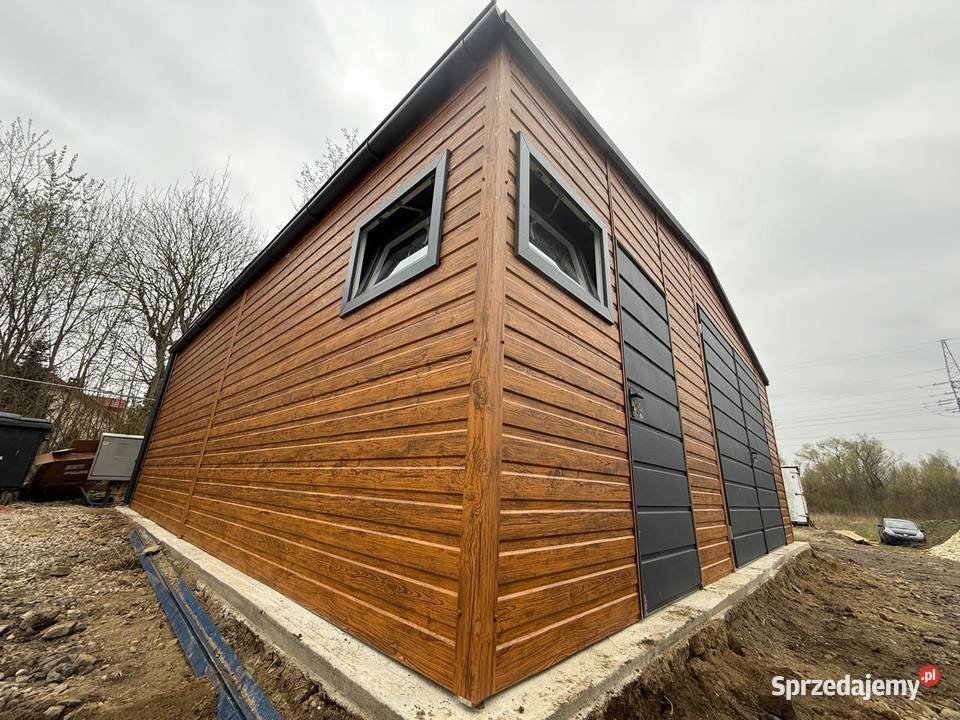 Garaż blaszany drewnopodobny hala wiata 8x6 250 56m2 Krosno
