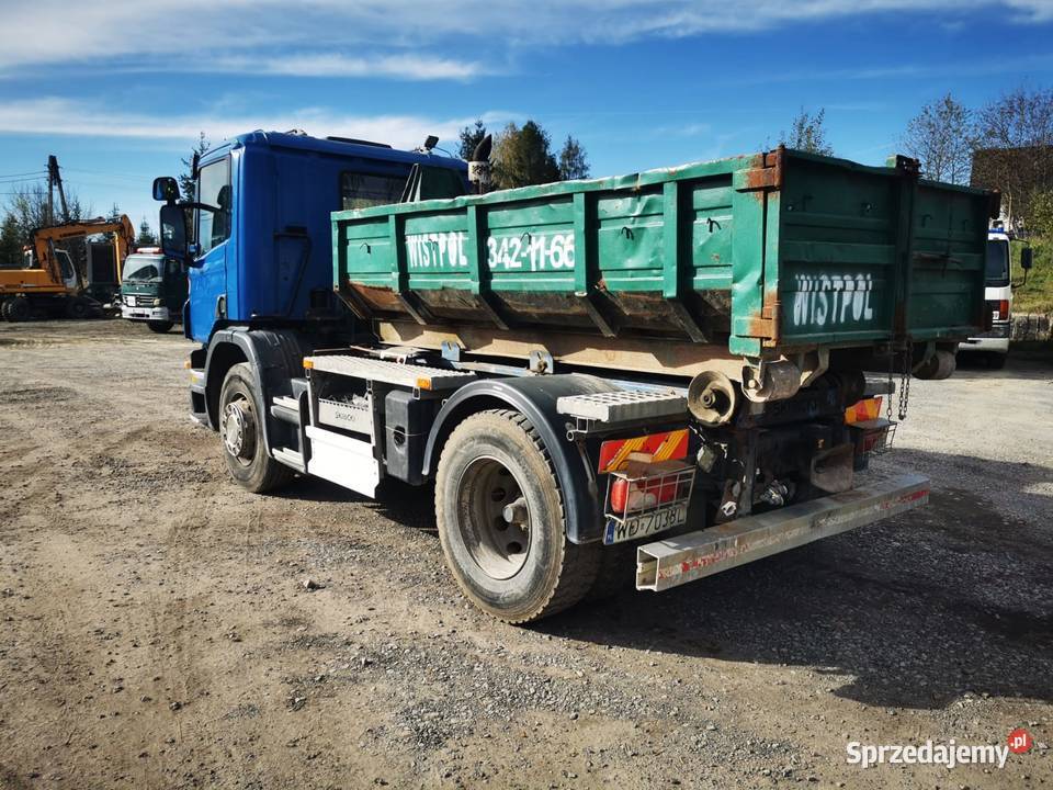 Scania p230 hakowiec wywrotka kontener Cieszyn
