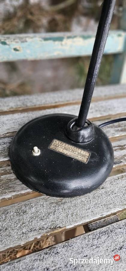 Lampka biurkowa z lat 50tych PRL Płońsk