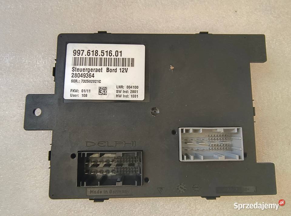 99761851601 Moduł Komfortu Sterownik BCM Porsche