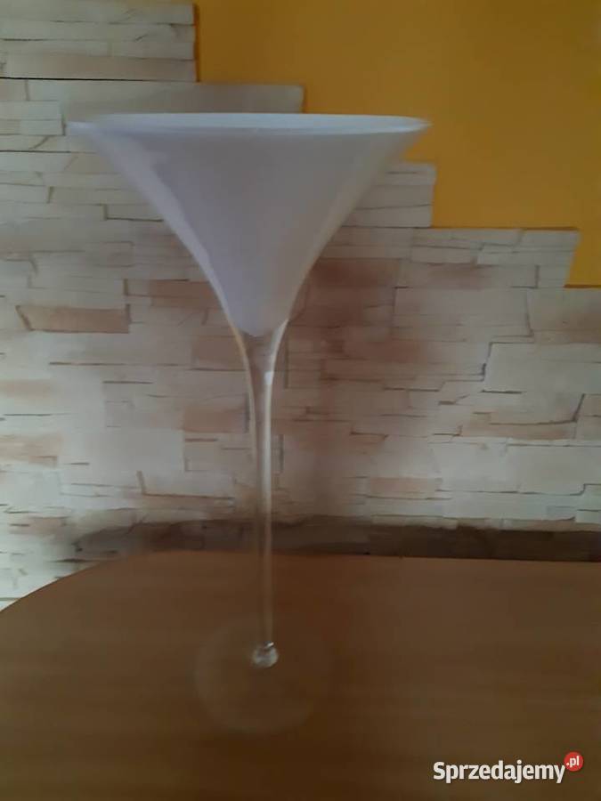 Duży szklany wazon martini 70