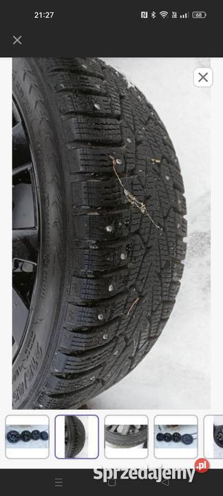 Zimowe koła aluminiowe citroen 17 z kolcami Rzeszów