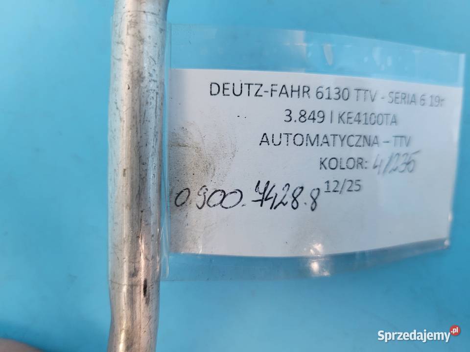 DEUTZFAHR 6130 TTV PRZEWÓD KLIMATYZACJI ZAWÓR Kolno
