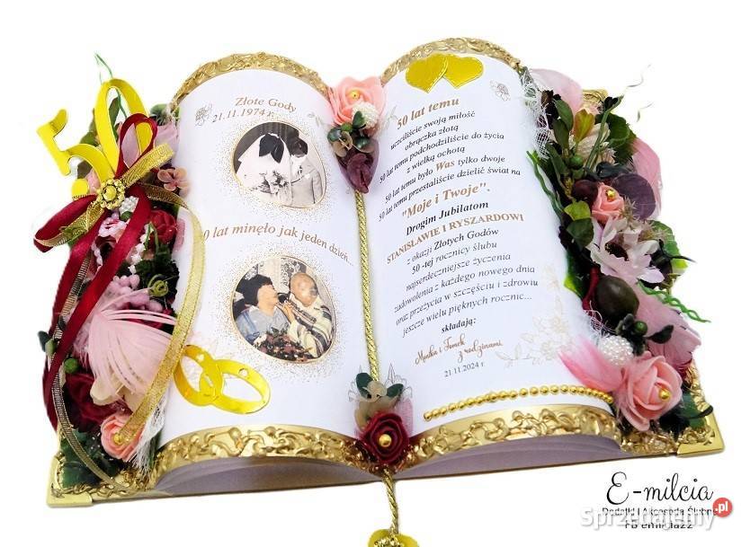 Księga pamiątkowa z okazji 50 Rocznicy Ślubu Pozostałe Zielona Góra