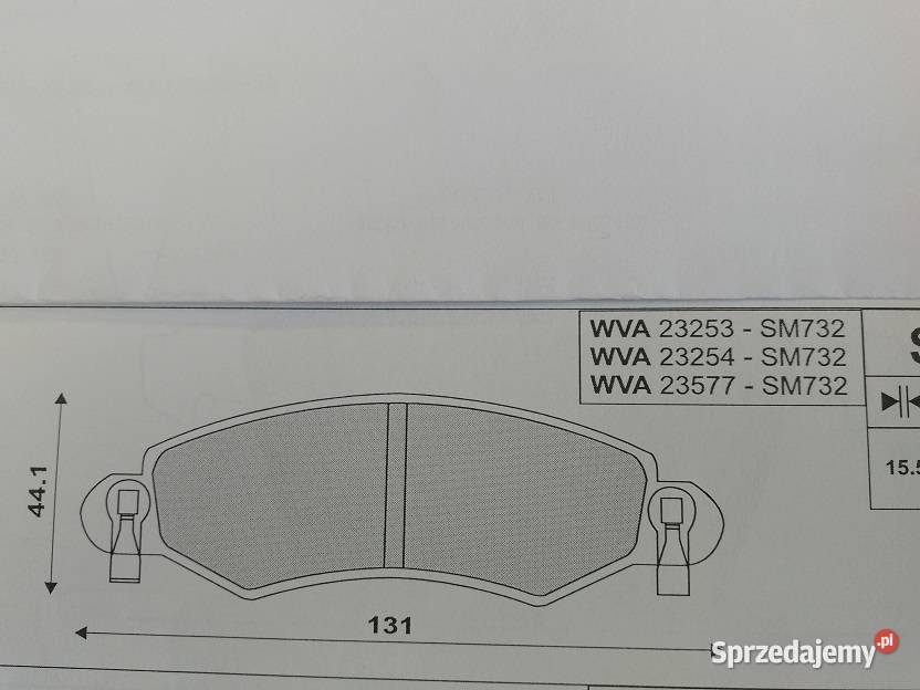SM732 Klocki hamulcowe kpl przód FORD TRANSIT Klocki hamulcowe sprzedam