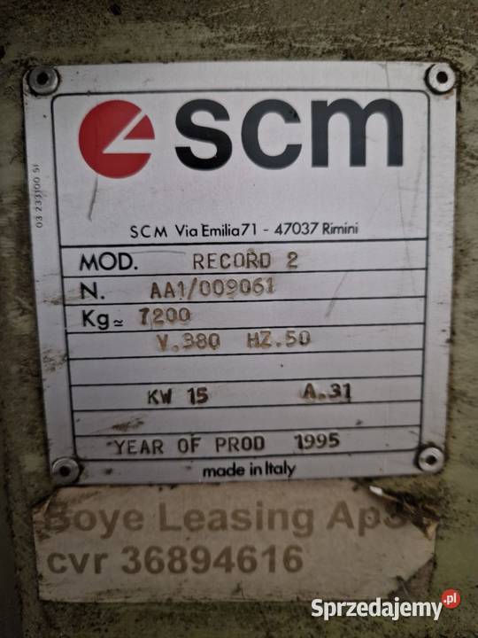 CNC SCM Record 2 Drużbice