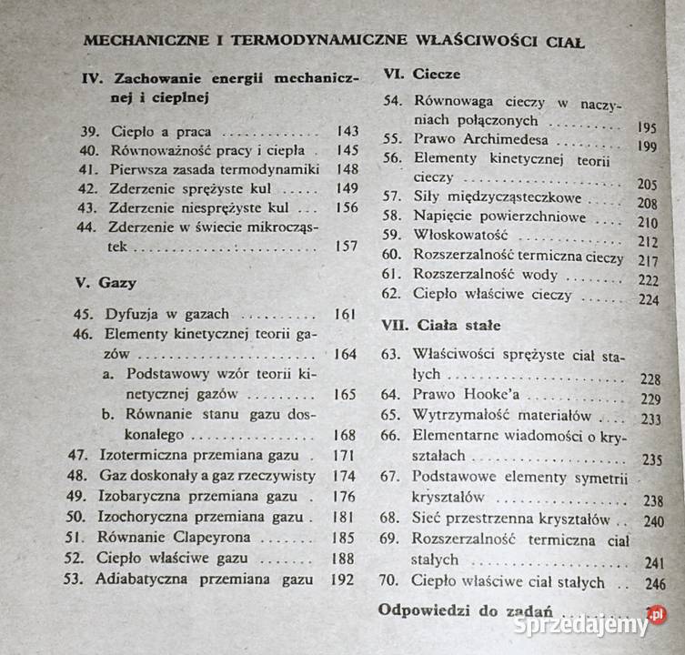 Fizyka kl 1 LO technikum i LZ E Gabryelski Chełm sprzedam