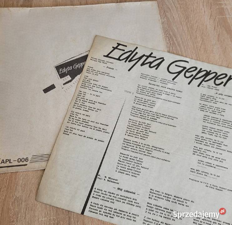 Edyta Geppert Och Życie Kocham Cię Życie płyta z Chełmno