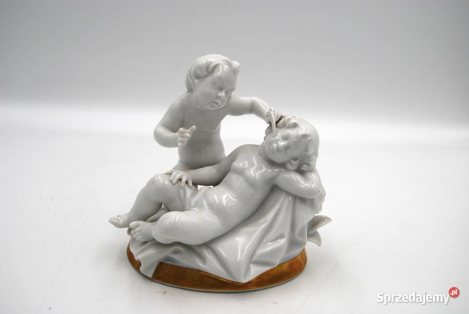 Porcelanowa figura Rosenthal Śpiąca dziewczynka Porcelana i szkło wielkopolskie Poznań