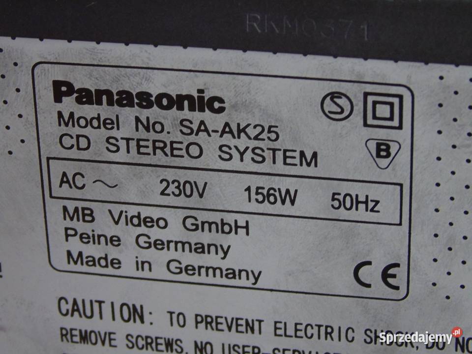 Wieża Panasonic SAAK25 kol CD AUX radio DOSTAWA Wieże i miniwieże
