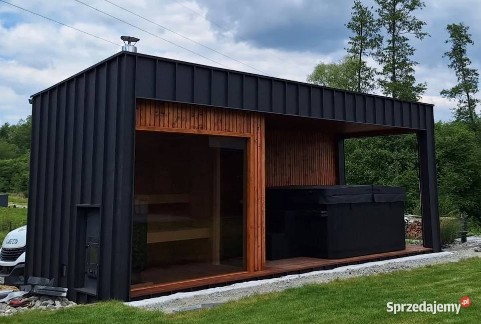 sauna ogrodowa z tarasem HOOS WOOD podkarpackie Przeworsk