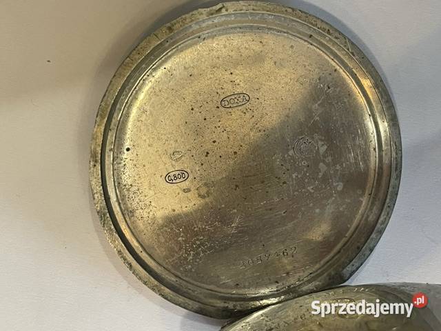 Zegarek kieszonkowy Doxa srebrny II wojna Unisex