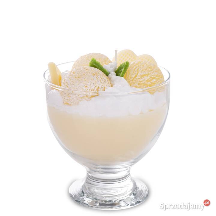 Dekoracyjna świeca zapachowa deser w kształcie małopolskie Golkowice