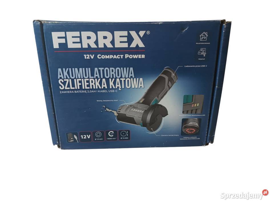 Mini szlifierka kątowa Ferrex 12V śląskie Katowice