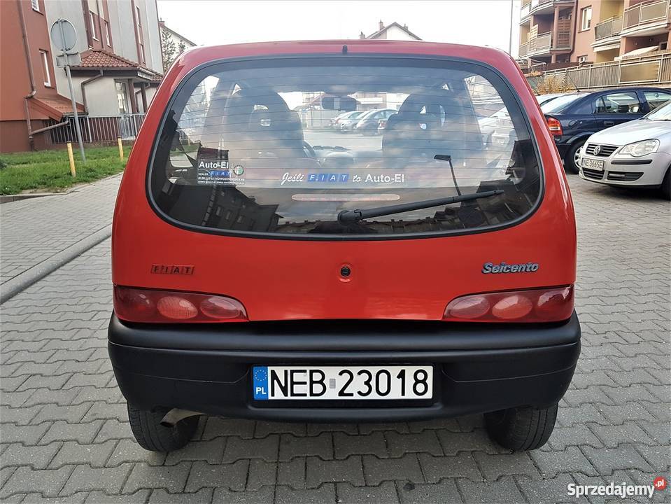 Fiat Seicento Actual 1.1 KAT 2003 Rok Elbląg 