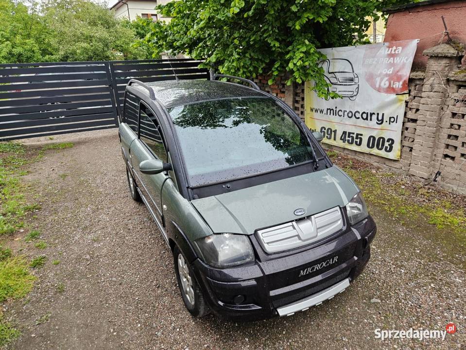 Microcar MC2 2008r benzyna 4 osobowy L7e B1 zielony Sochaczew