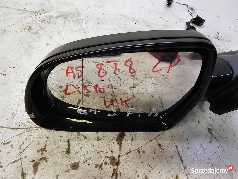 LUSTERKO ZEWNĘTRZNE LEWE AUDI A5 8T8 LY9B 62 UK osobowe śląskie