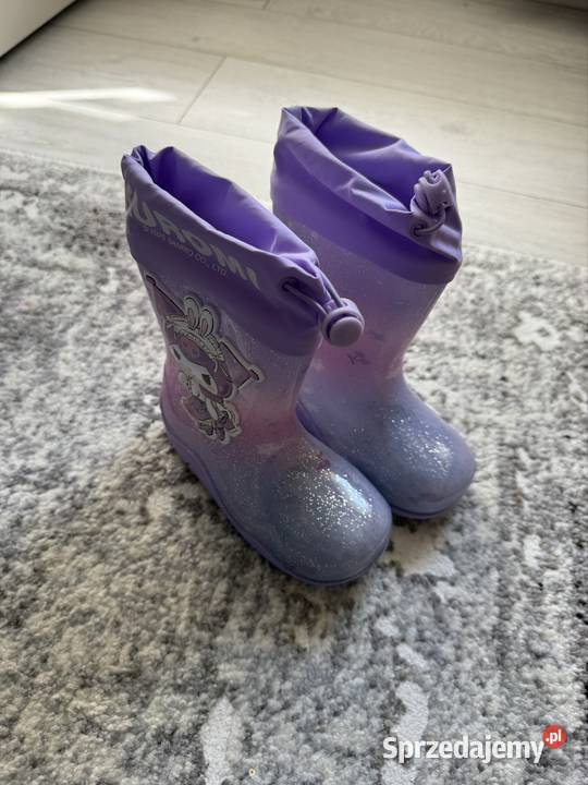 NOWE kalosze dziecięce KUROMI r25 brokatowe Szczecin