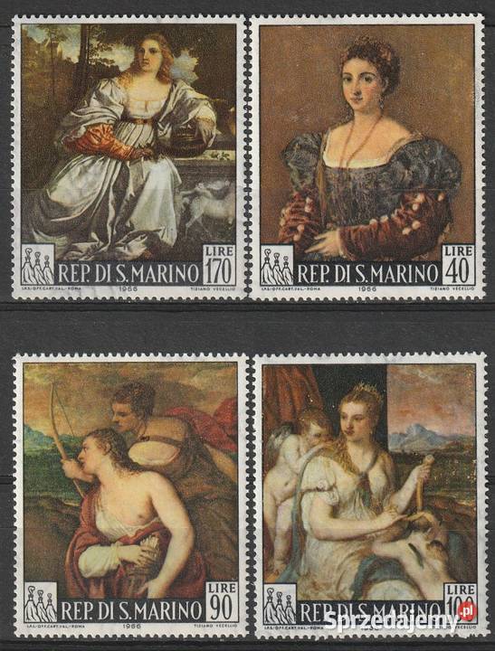 SAN MARINO MALARSTWO 1966 CZYSTE Filatelistyka Łódź