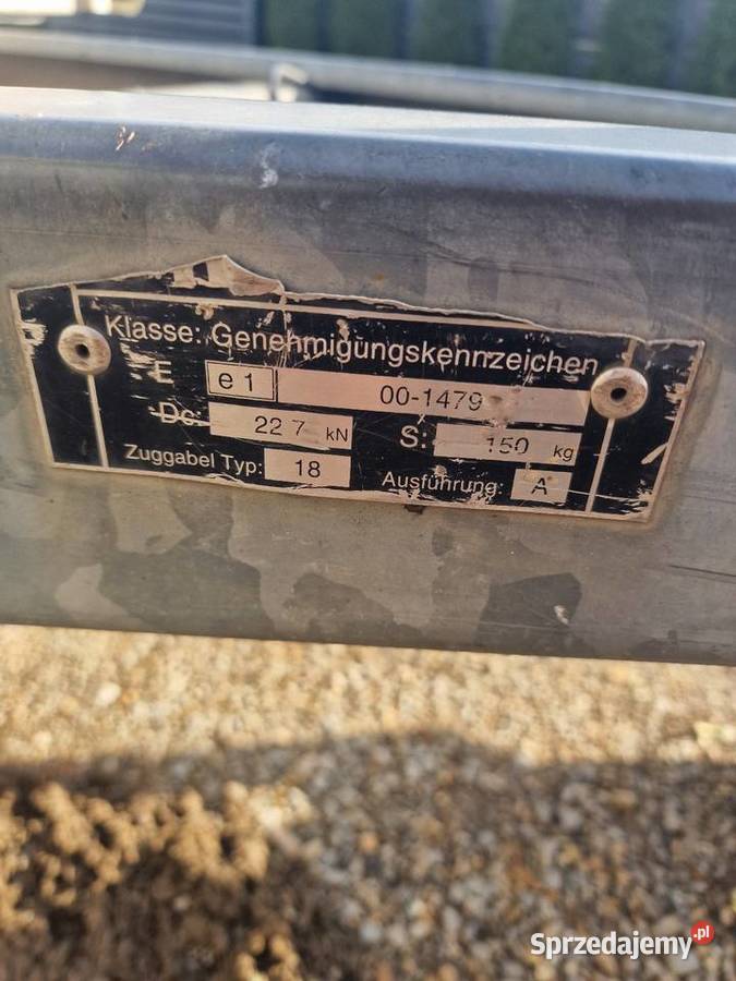 Przyczepa pod minikoparke 3m długości 120 Laryszów